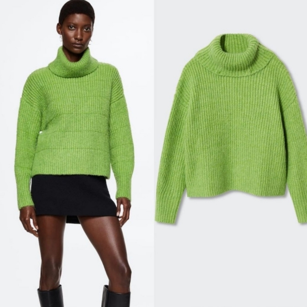 MANGO Thick knit turtleneck